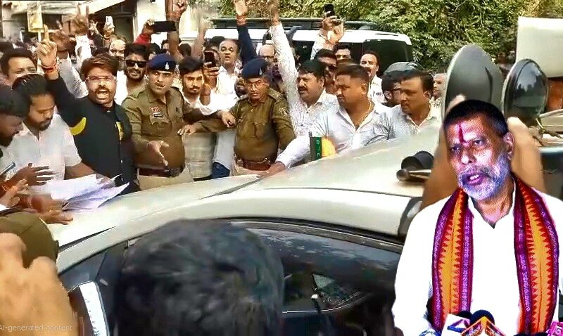 जमीन गाइडलाइन पर हंगामा… प्रदर्शनकारियों ने प्रदेश अध्यक्ष किरण देव का काफिला रोका