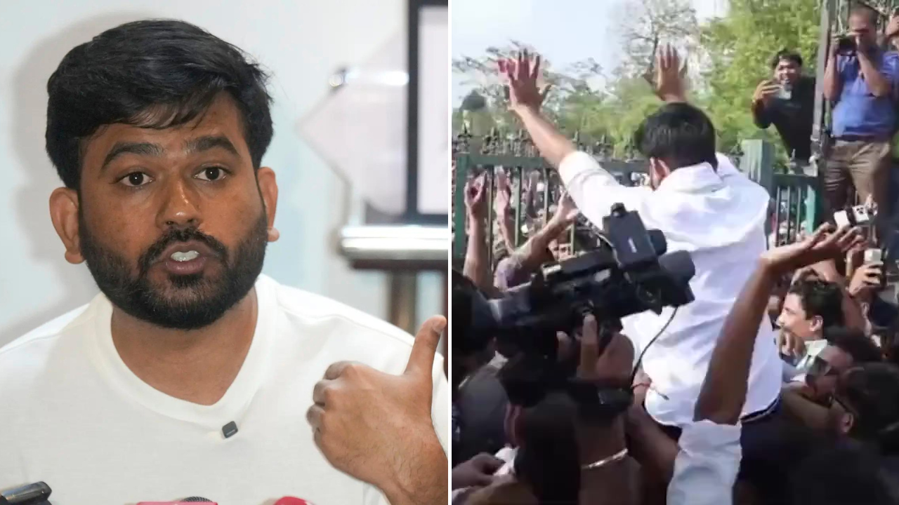 CJP founder Abhijeet Dipke slapped multiple times at Jaipur protest - Video