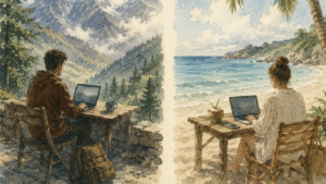 From office towers to open skies: How India's digital nomads are changing the way we work
