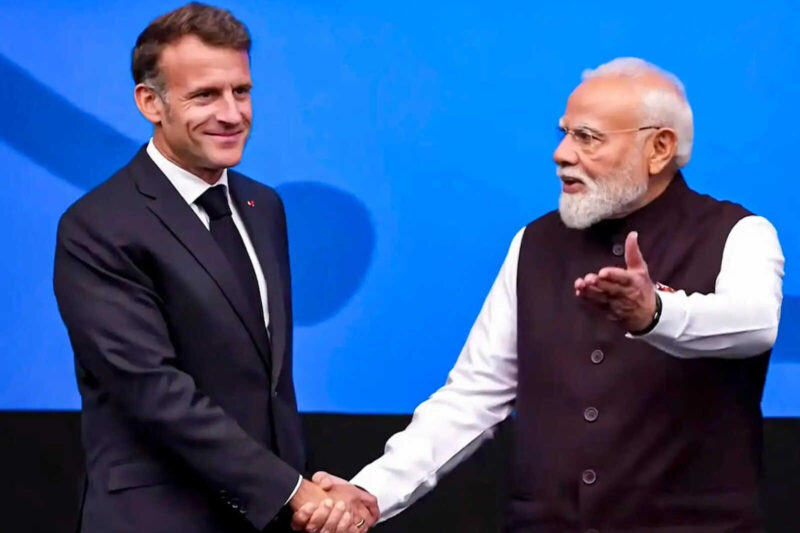 Modi tells India’s deep-tech story to the world, Macron backs him up