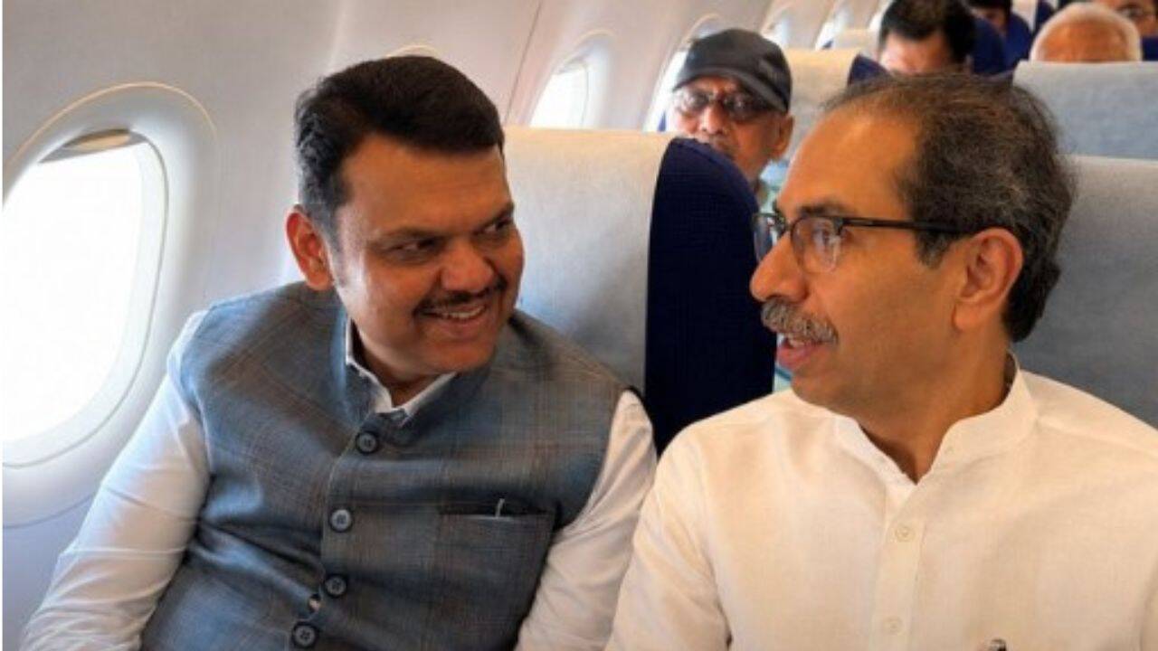 'Political rivals, not enemies': BJP plays down Fadnavis, Uddhav travelling on same flight