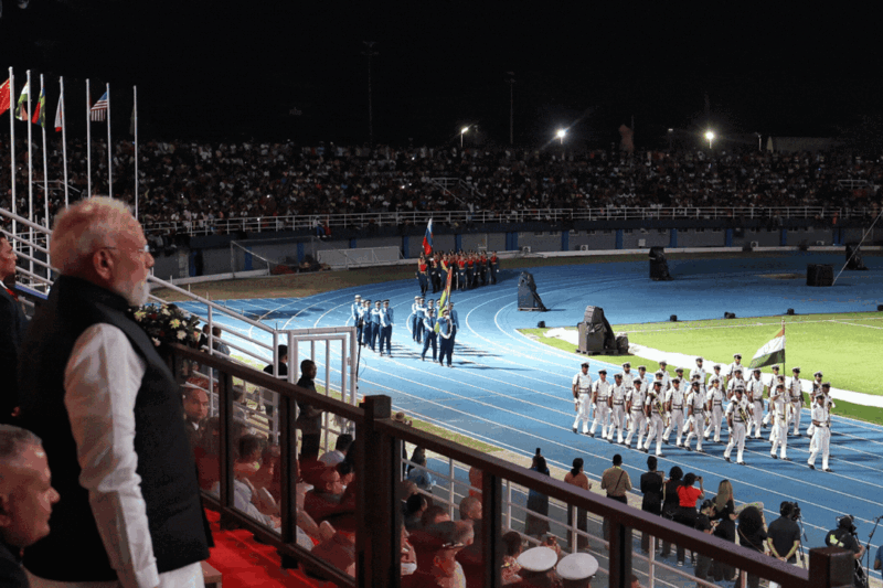 ‘Reflection of enduring friendship’: PM Modi watches Indian contingents march at Seychelles’ 50th independence