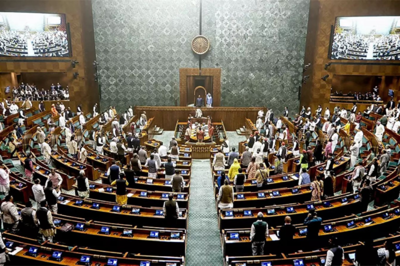 Day 1 of Parliament’s monsoon session washed out amid NEET, donation chori protests