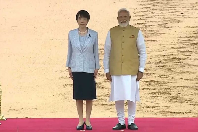 Japanese PM Sanae Takaichi meets PM Modi, receives ceremonial welcome at Rashtrapati Bhawan