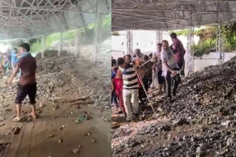 Landslide hits Vaishno Devi track at Himkoti; battery car service suspended
